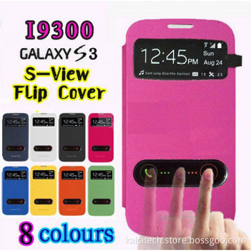 S View Flip Cover Galaxy Case for Samsung Galaxy S3 I9300